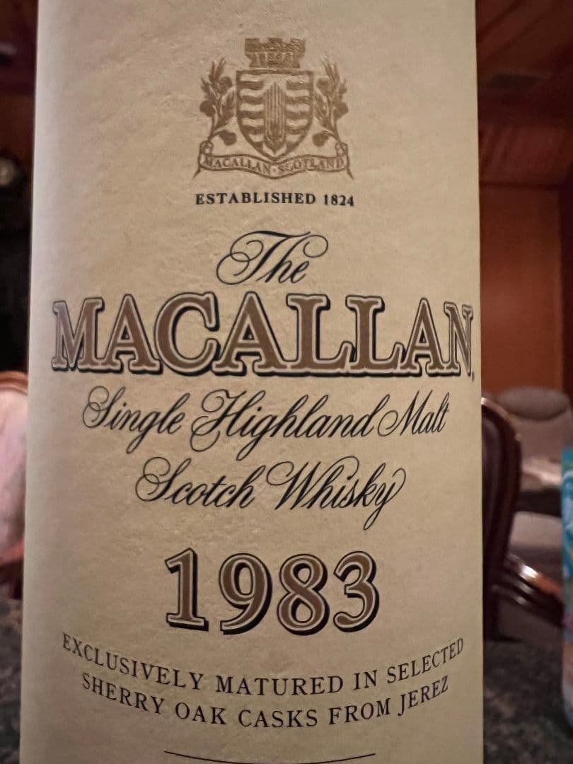 超稀少古酒 『マッカラン１８年1983 』