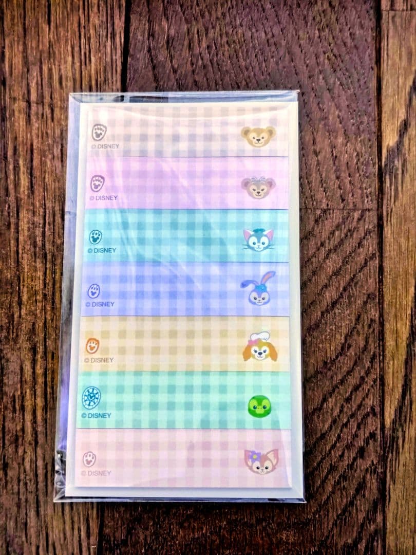 東京ディズニーリゾート　ダッフィ＆フレンズカレンダーとふせん