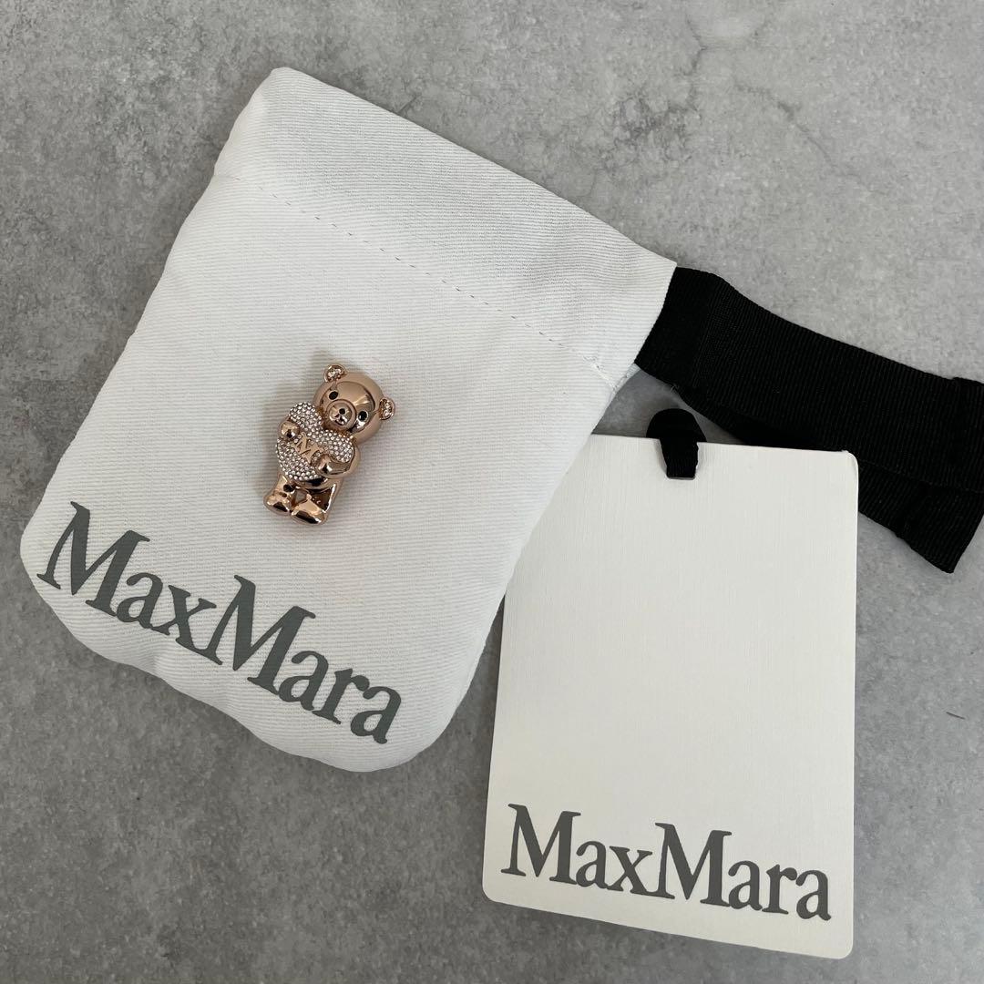 【新品未使用】Max Mara シャイニー テディベア ブローチ