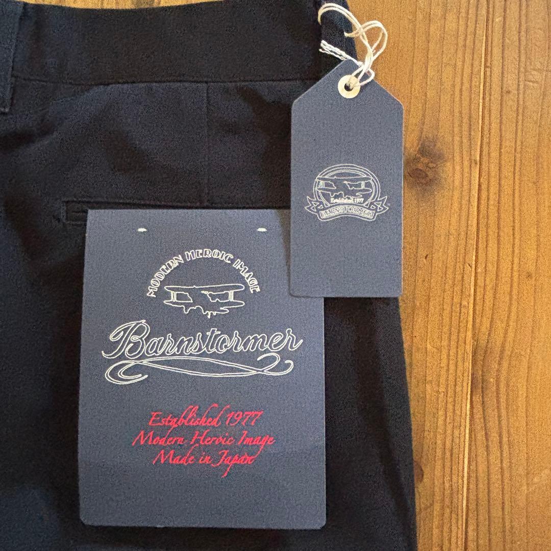 【新品未使用】バーンストーマー 1002P 2プリーツドレスチノ チノパン日本製