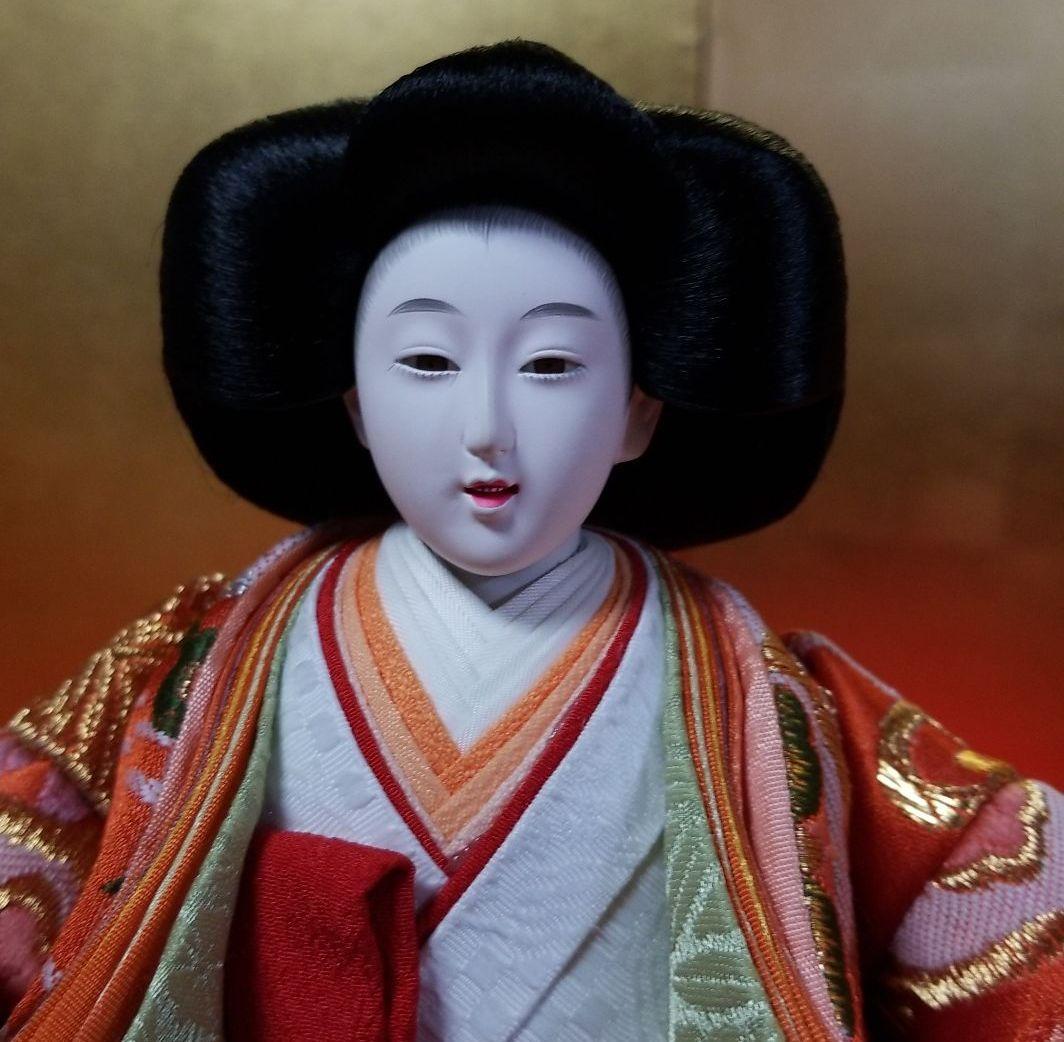 雛人形　三人官女　金蘭