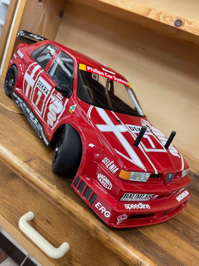 ラジコン　ボディーのみ　タミヤ　アルファロメオ155 DTM ツーリングカー