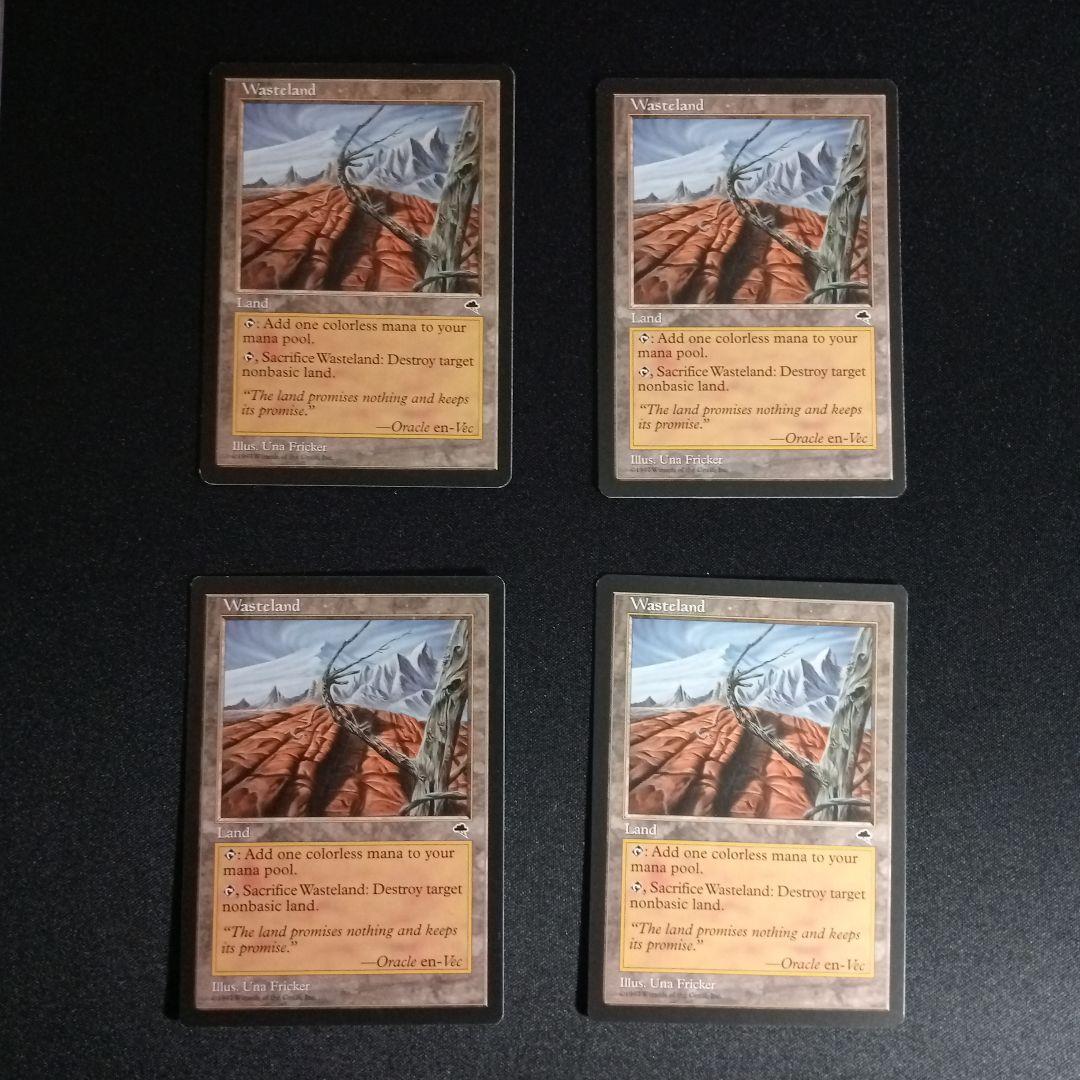 MTG　英語版ノーマル　【不毛の大地】　4枚セット