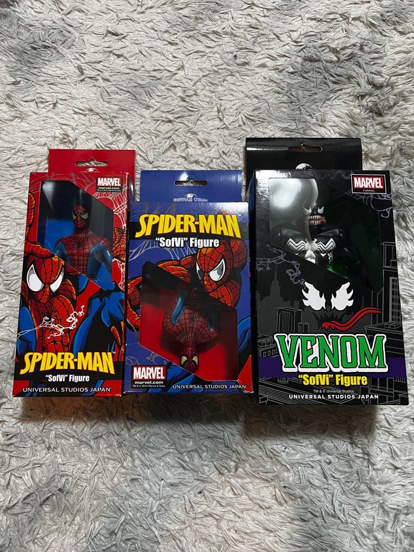 UFJスパイダーマン ソフビフィギュア3体セット