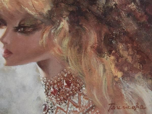 鶴岡義雄、枯葉、希少限定大判画集画、新品高級額装付