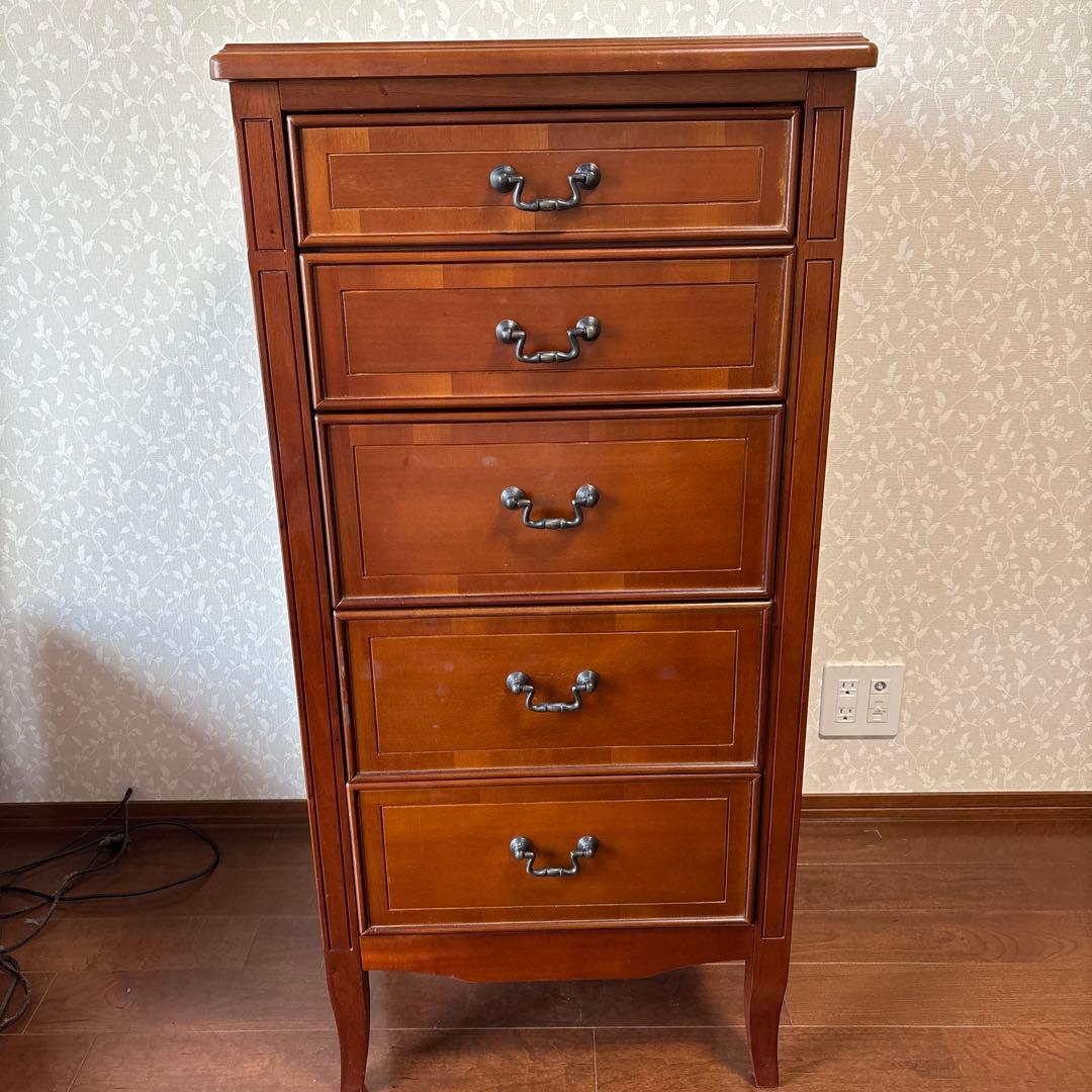 はたじろう 木製クラシックチェスト 5引き出し