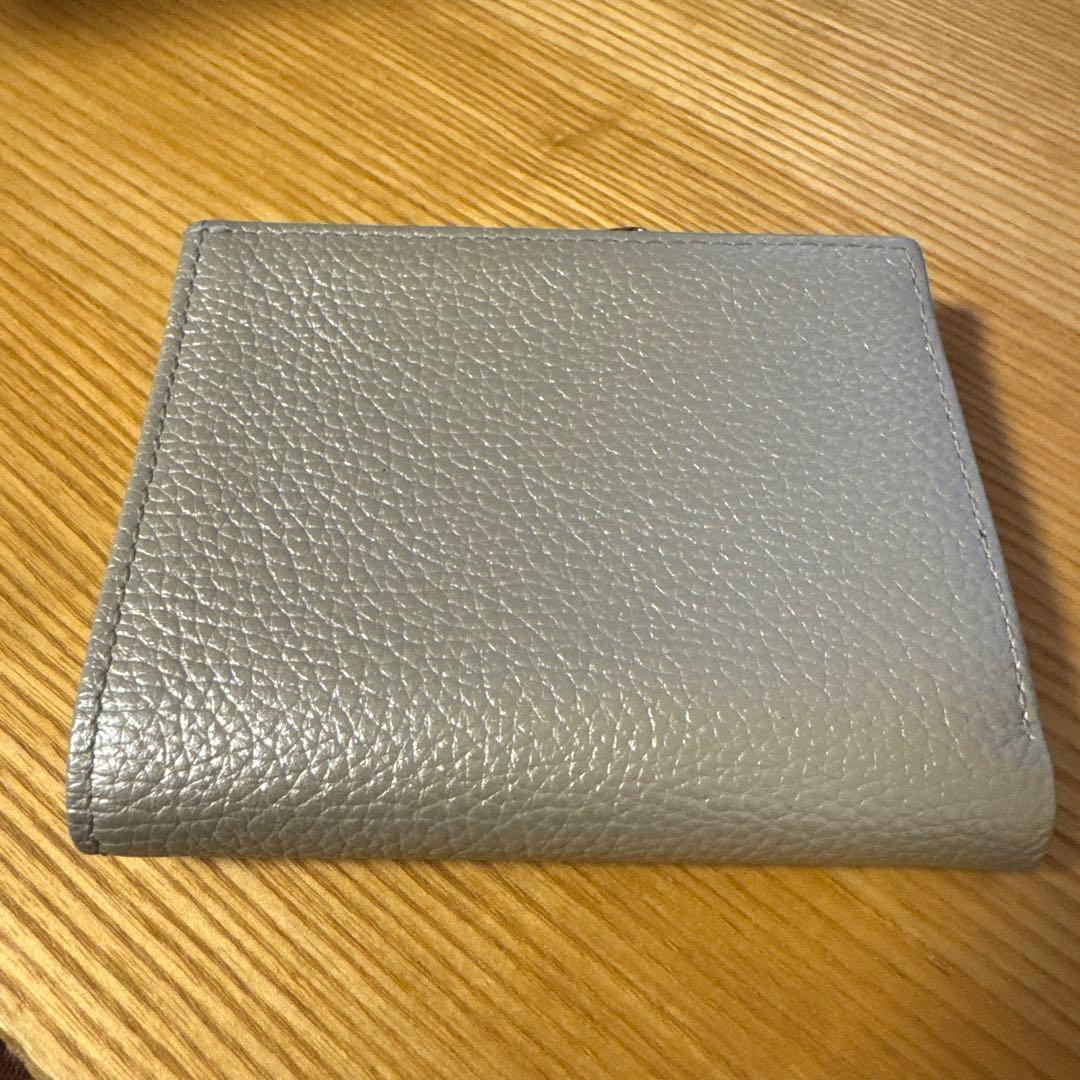 皇居　がま口財布　シルバー