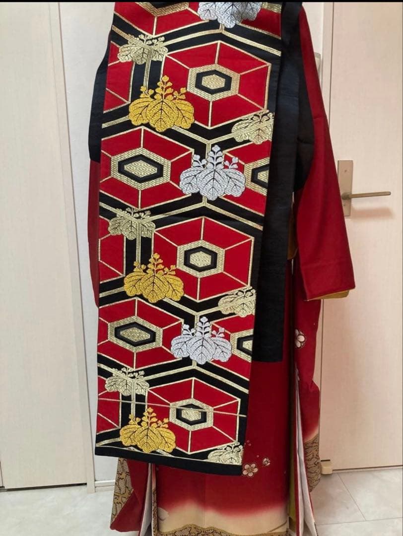 米　赤系　振袖フルセット