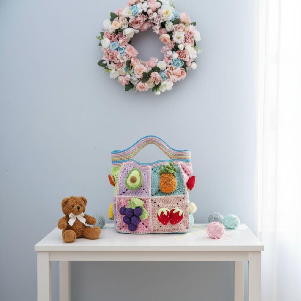 ♡【フルーツモチーフ】♡の編み物ミニバッグ