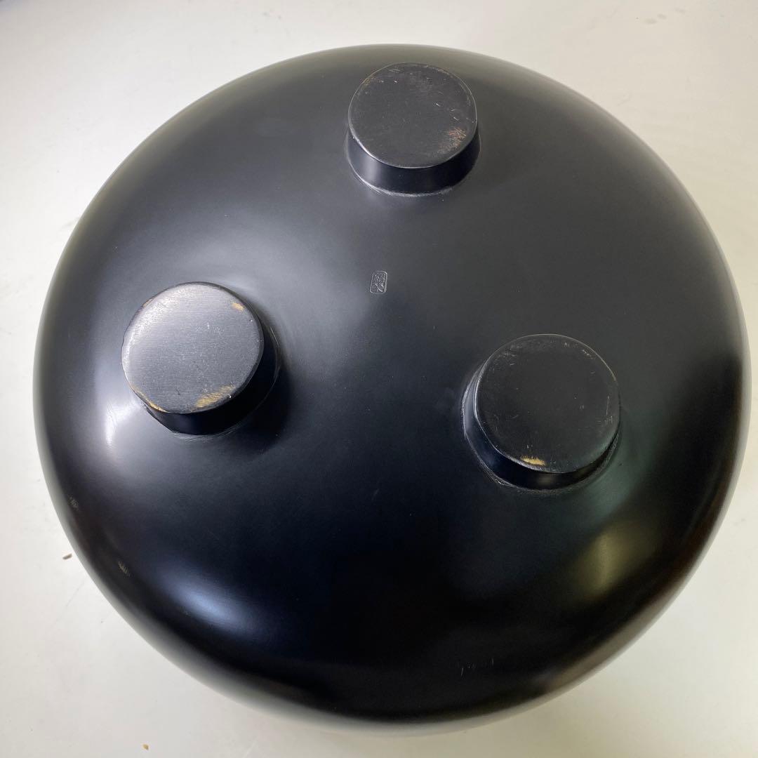 【茶道具】　金森紹栄作　唐銅眉風炉　(共箱)