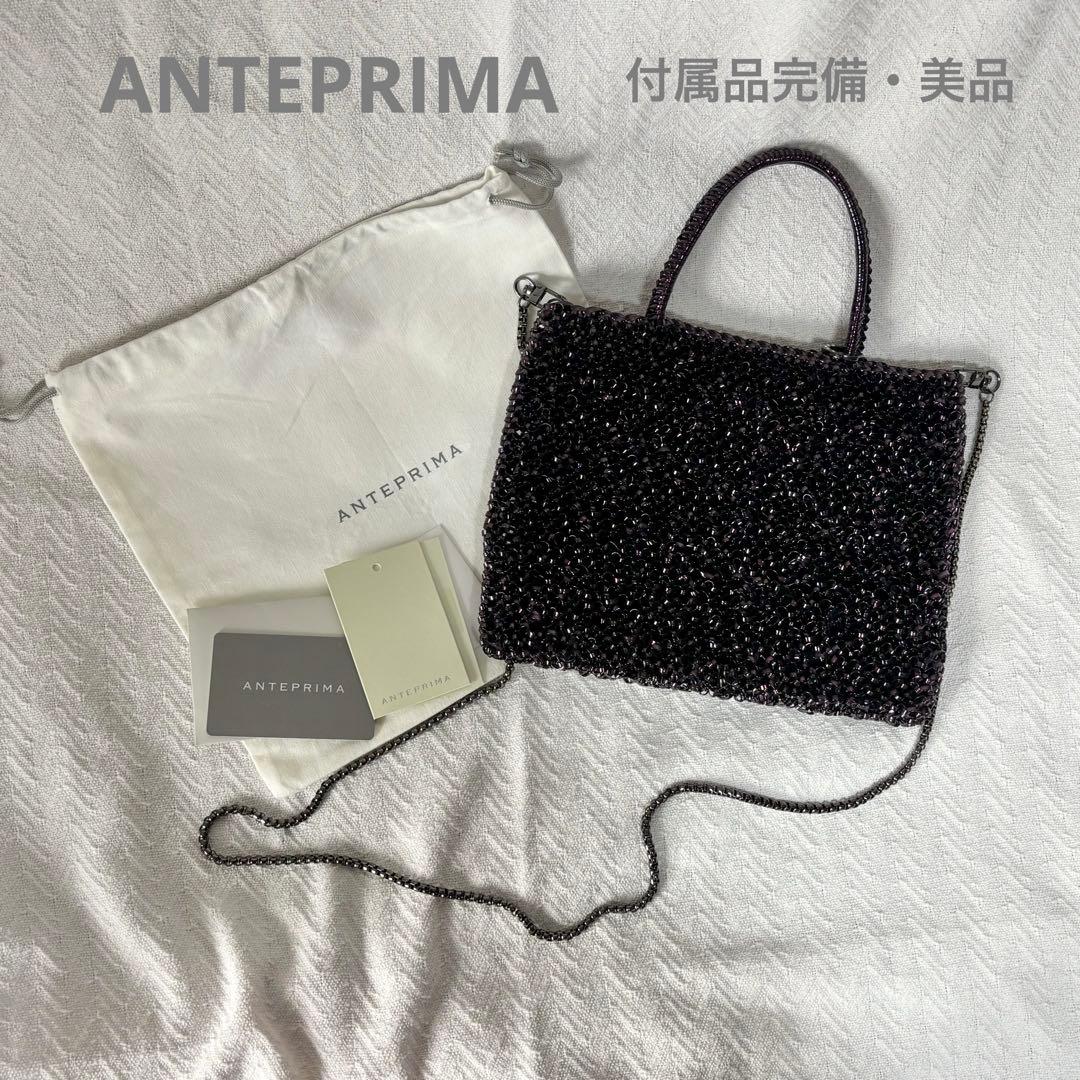【美品・付属品完備】アンテプリマ スタンダードスクエア　ミディアム　ブラック