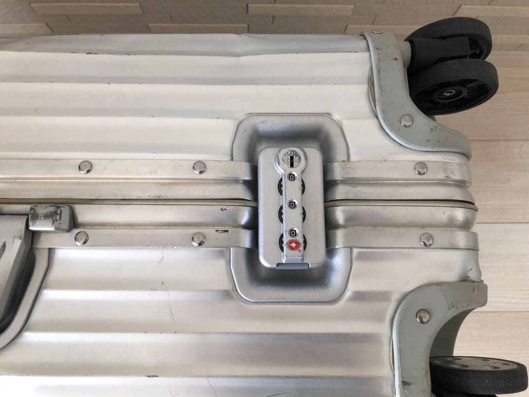 希少 リモワ トパーズ 82L 4輪 青ロゴ 旧ロゴ TSAロック アルミニウム