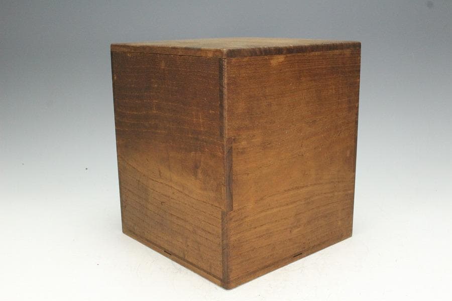 茶道具 竹林七賢人紋 筒釜 時代物(K-A653)