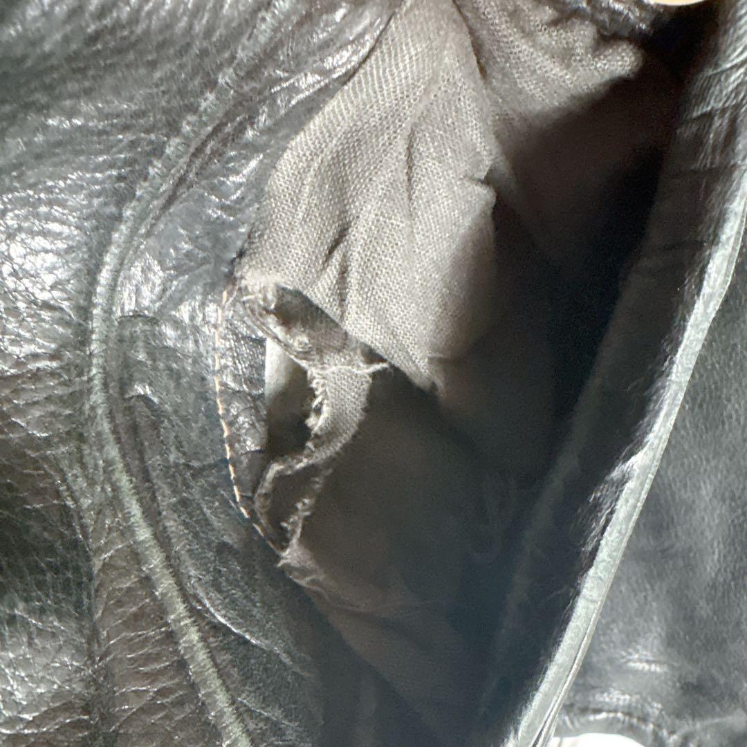 90s schott ショット シングルライダース レザージャケット 古着□