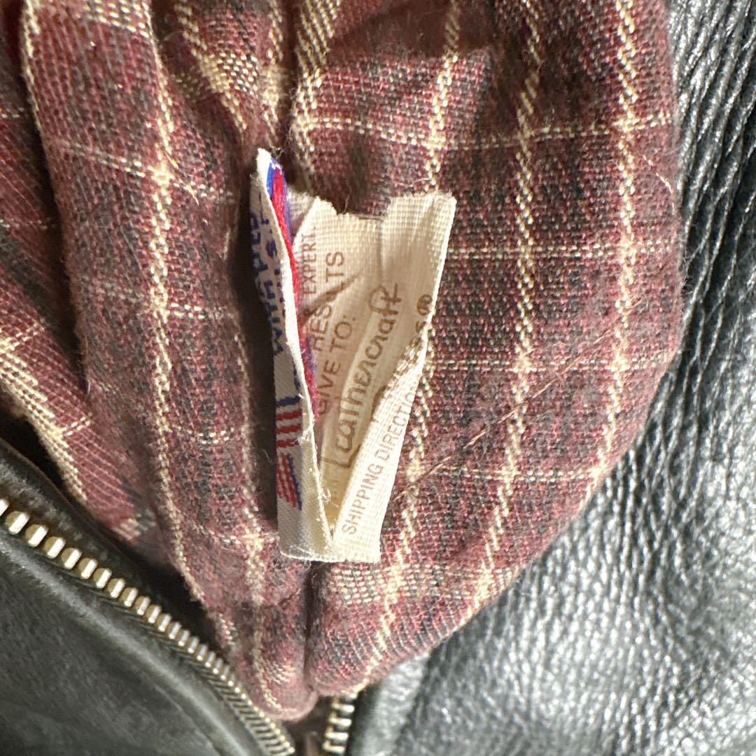 90s schott ショット シングルライダース レザージャケット 古着□