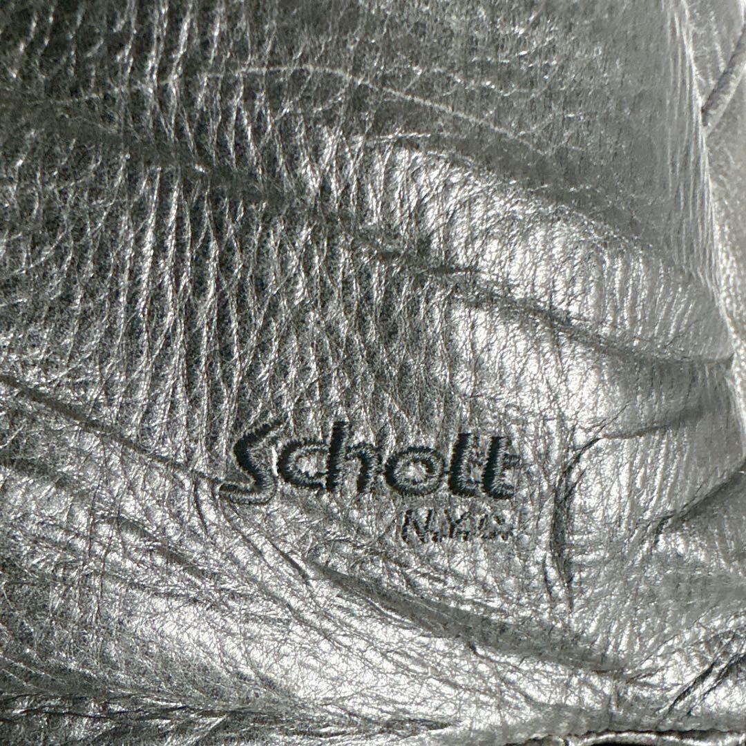 90s schott ショット シングルライダース レザージャケット 古着□