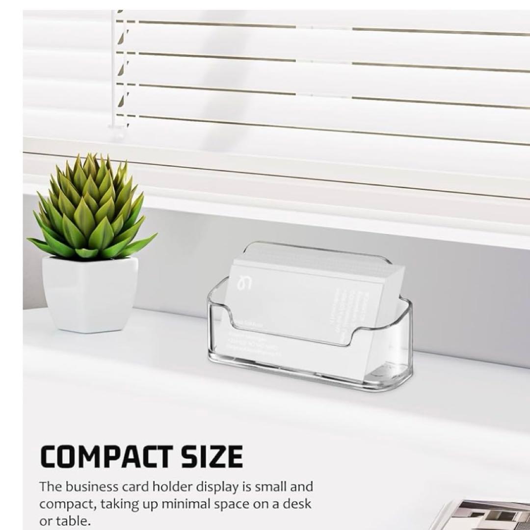 名刺スタンド 名刺立て アクリル 12個セット【30〜50枚収納可能】