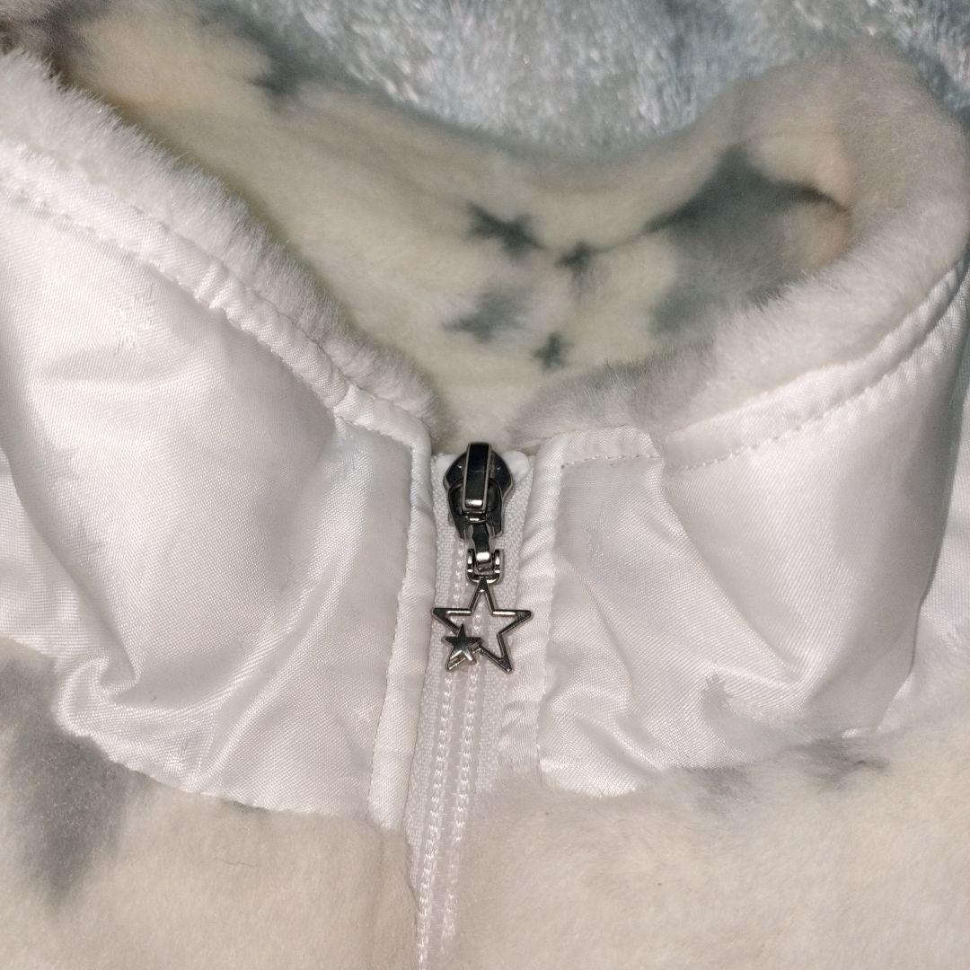 ふわふわ暖かいファー素材セットアップ ベスト＆スカート星柄Callaway