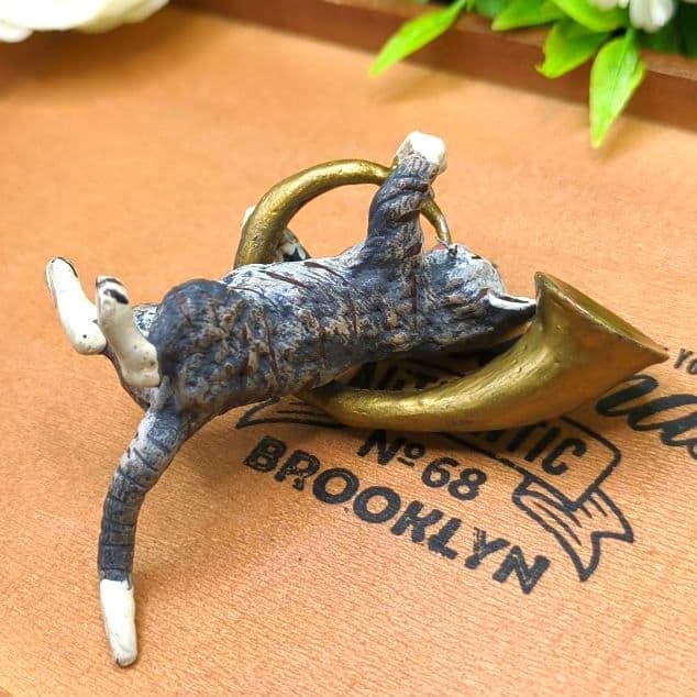 ヴィエナブロンズ コールドペイント 擬人化した猫の音楽隊