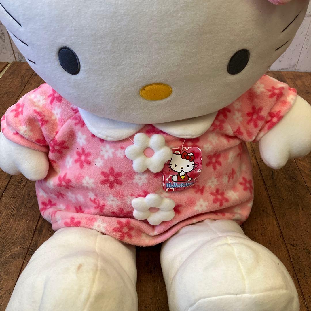サンリオ ハローキティ キティちゃん ぬいぐるみ グッショ ビック 大型 花柄