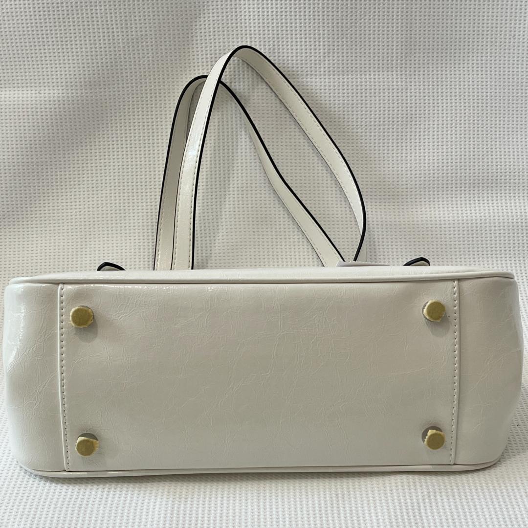 未使用 COACH コーチ アッシャー ショルダー バッグ ホワイトベージュ