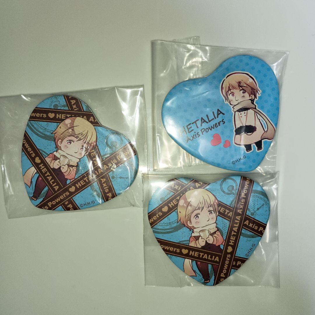 ヘタリア ヒサゴ　缶バッジ 3個セット