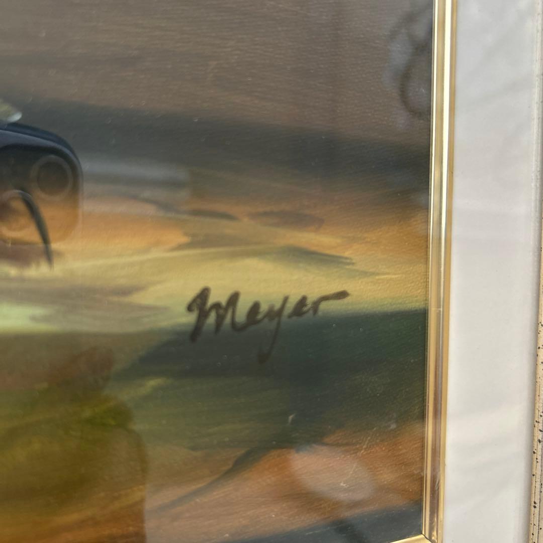 Meyer 花瓶の花 油彩画