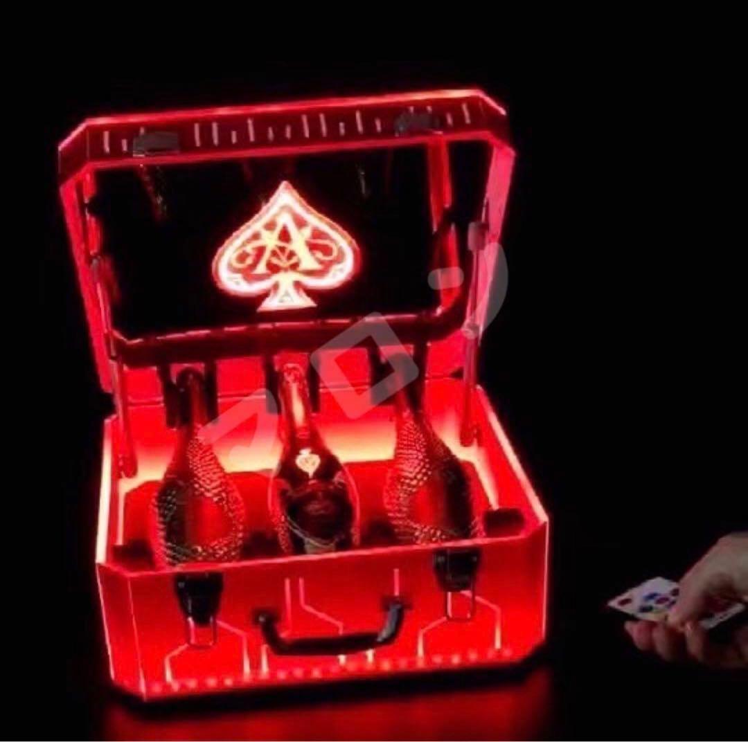 再入荷 LED照明付き アルマンドシャンパンアタッシュケース ボックス