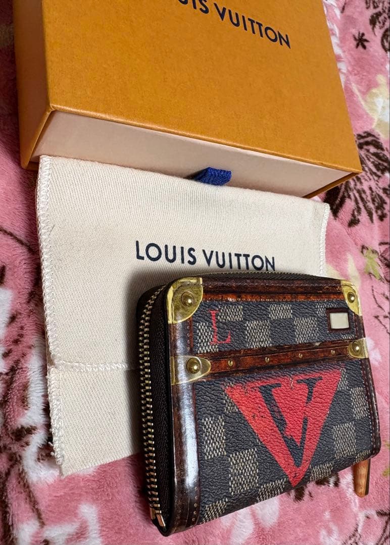 もか♡　ヴィトン　ダミエ トランク　ケース　財布