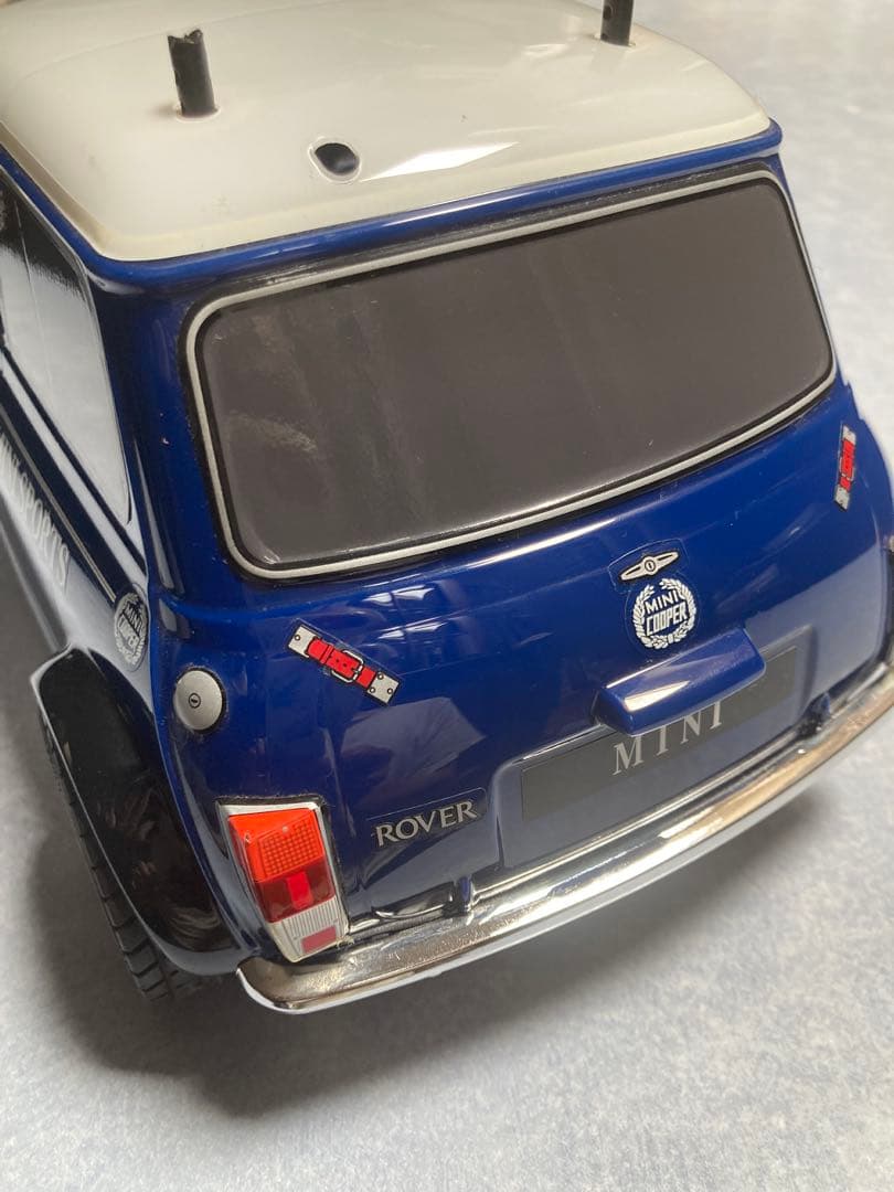 【タミヤRCカー】1/10ローバーミニクーパークーパー未走行品•メカ、プロポ付き