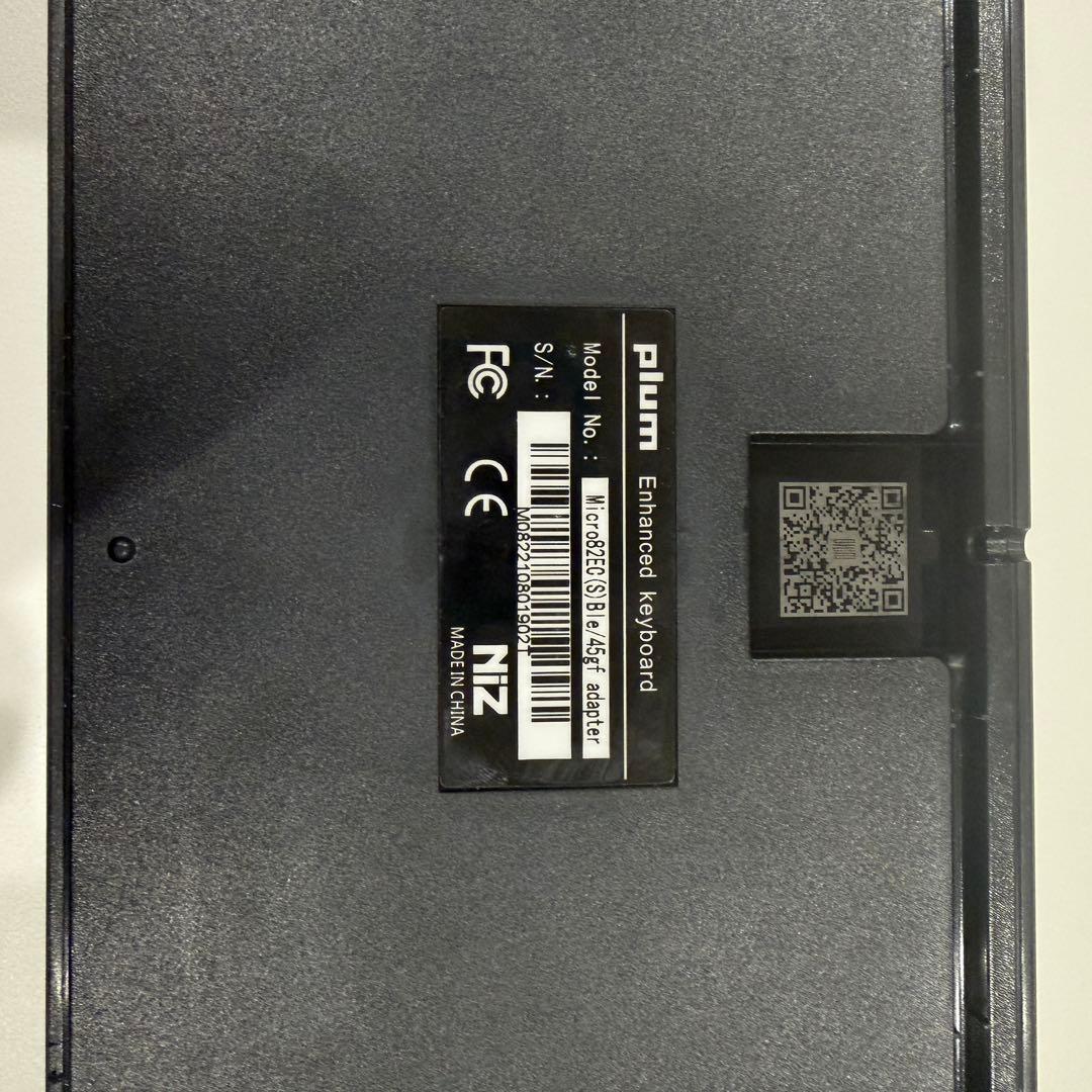 NIZキーボード plum Micro82 BLACK Bluetooth付