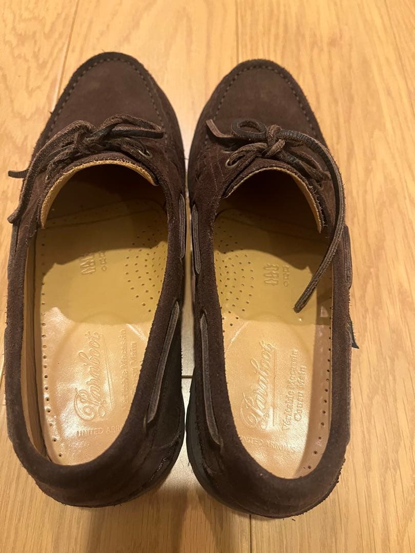 パラブーツ　malo ブラウンスエード　7.5 デッキシューズ　ローファー