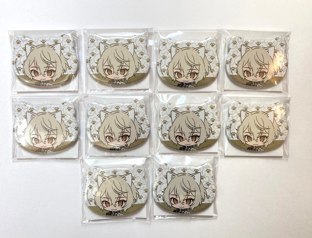 【10点まとめ売り】 髭切 刀猫 缶バッジ 刀剣乱舞 刀猫男士 【バラ売り◯】