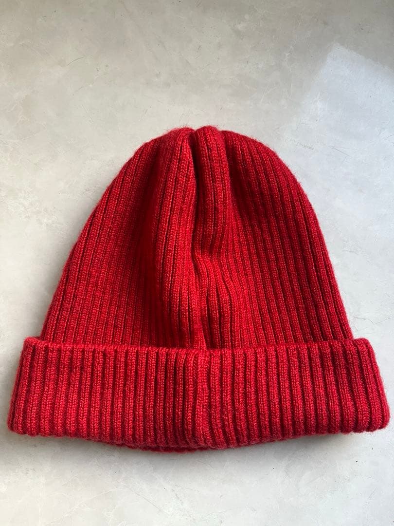 MONCLER モンクレール　レッド ニット帽 ONE SIZE 男女兼用