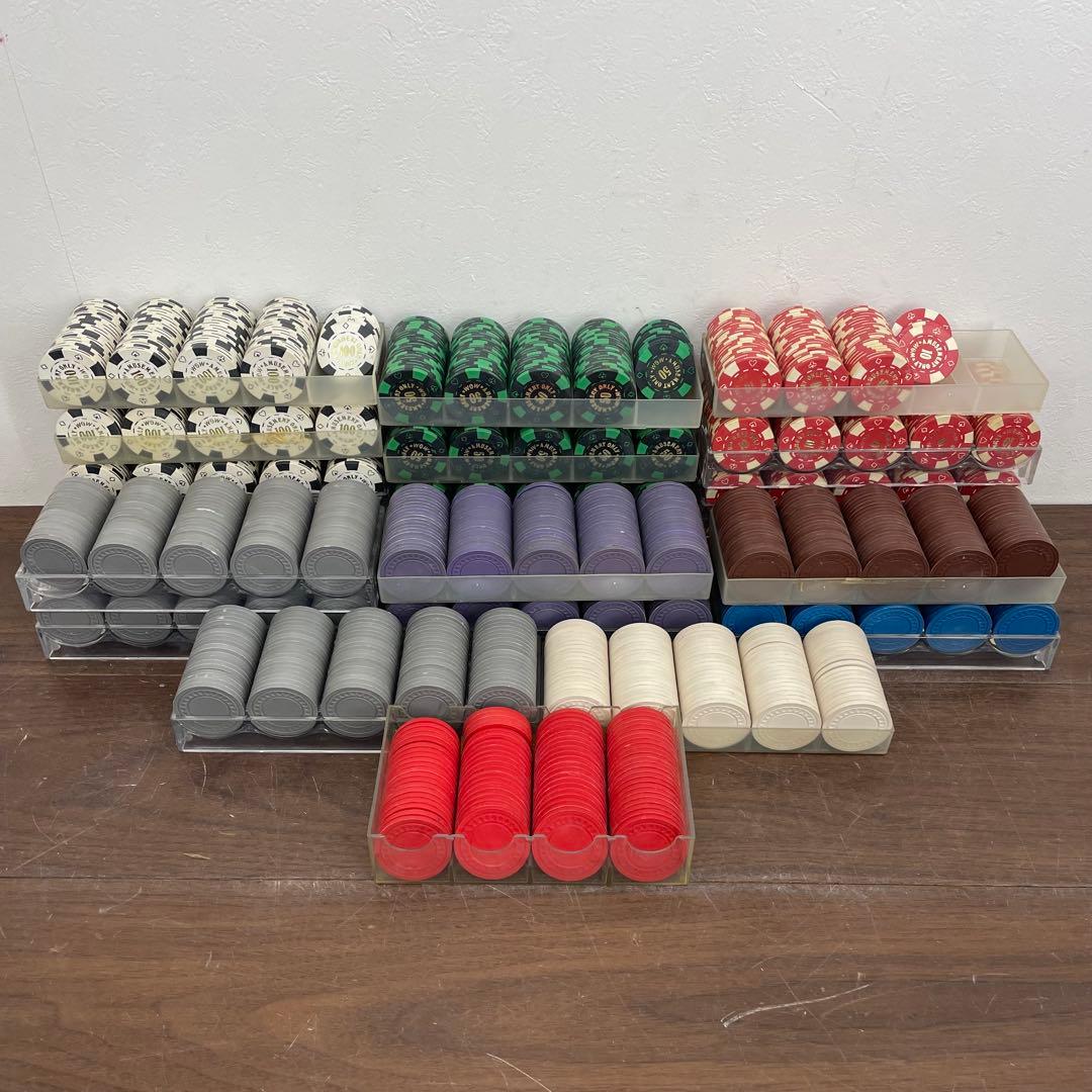 EKK13 カジノチップ 大量 MGM ポーカーチップ 100 50 10 ドル