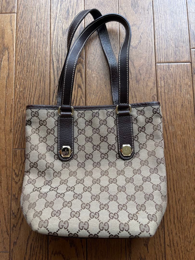 GUCCI トートバッグ ベージュ ブラウン
