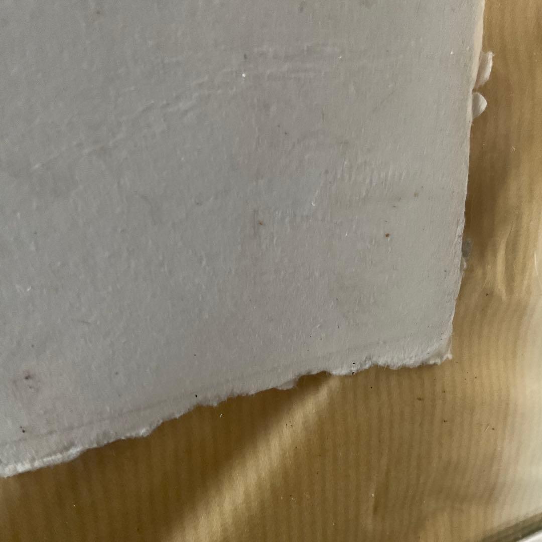 ラッセン 毛筆スケッチ(オリジナル原画)ドローイング　直筆サイン有　イルカの親子