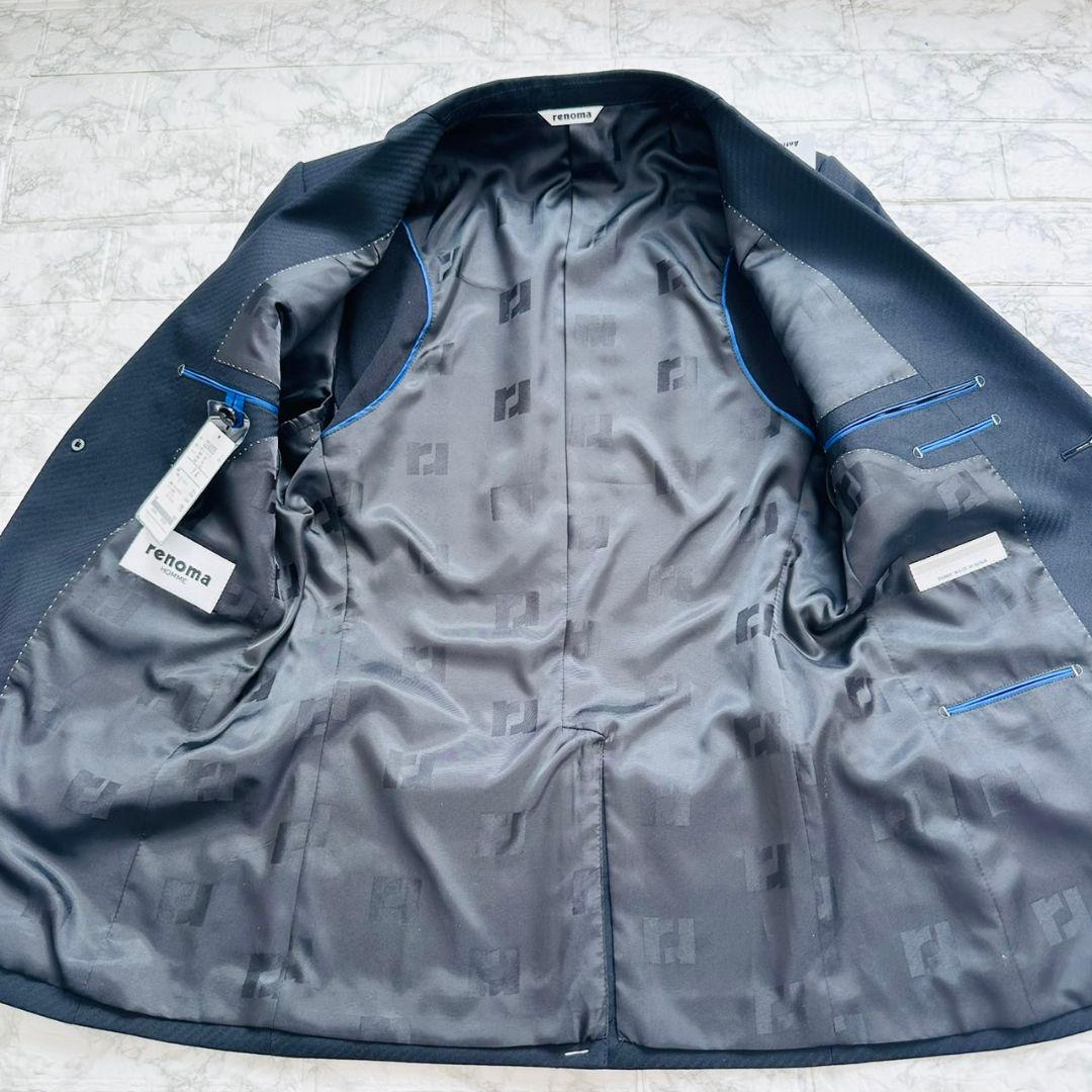 【新品・未使用】　renoma スーツ　セットアップ　スリーピース　Sサイズ　黒