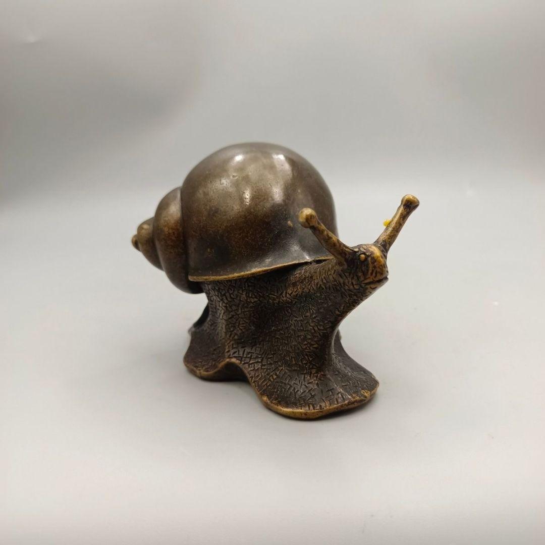 銅器 蝸牛 鎮紙 茶台 家庭 事務室 風水開運 装飾品 工芸品 置物
