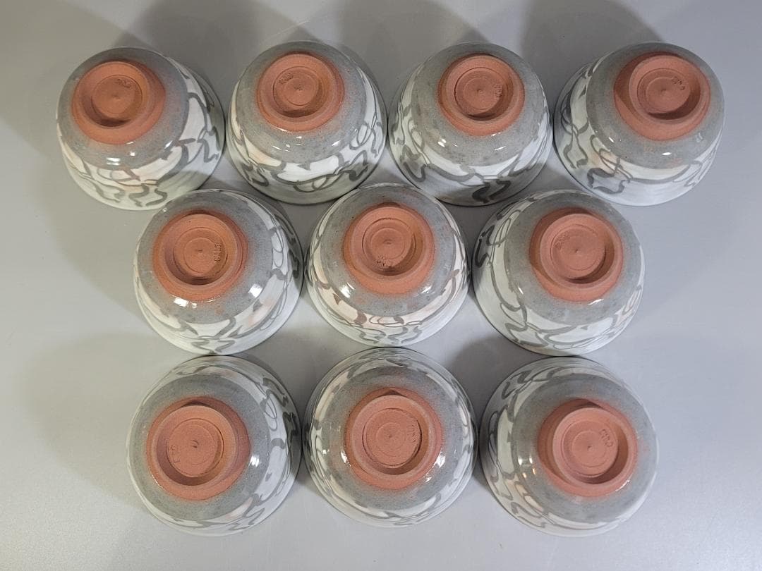 茶道具 香雲造 六瓢絵 数茶碗 共箱 DT332