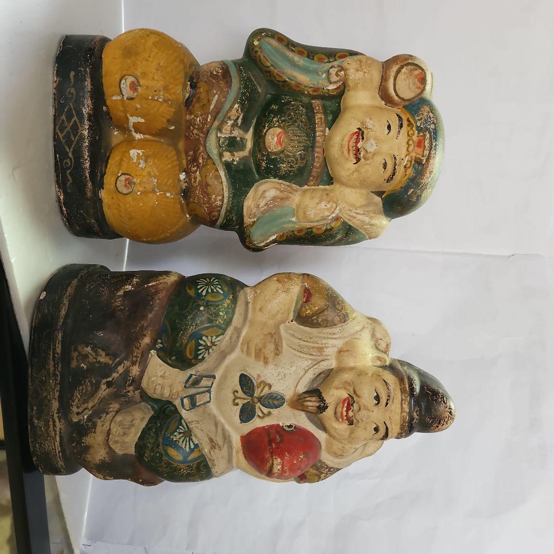 大黒天、恵比寿様　人形2点