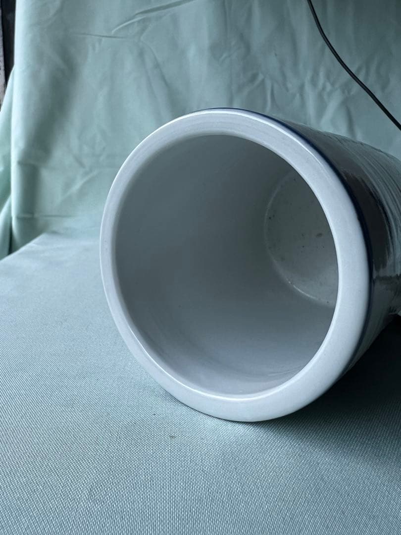 古美術 景德鎮 人民瓷廠 筆筒 青花花纹笔筒