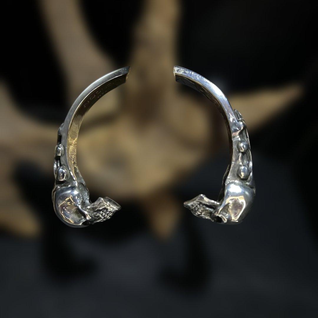 クレイジーピッグ TWO SKULLS BANGLE - HEAVY