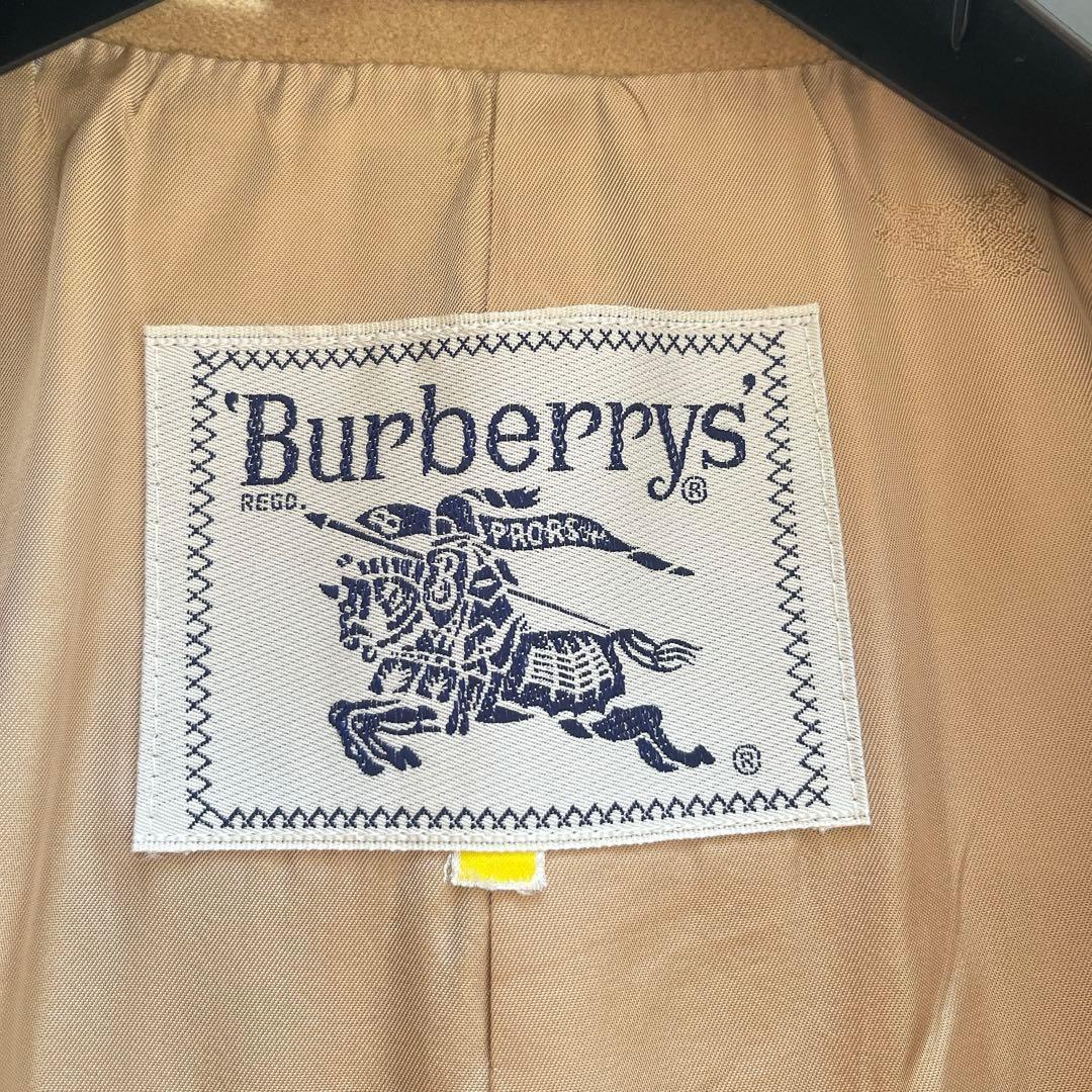 美品　バーバリー　カシミヤコート　ダブル　チェスターコート　キャメル