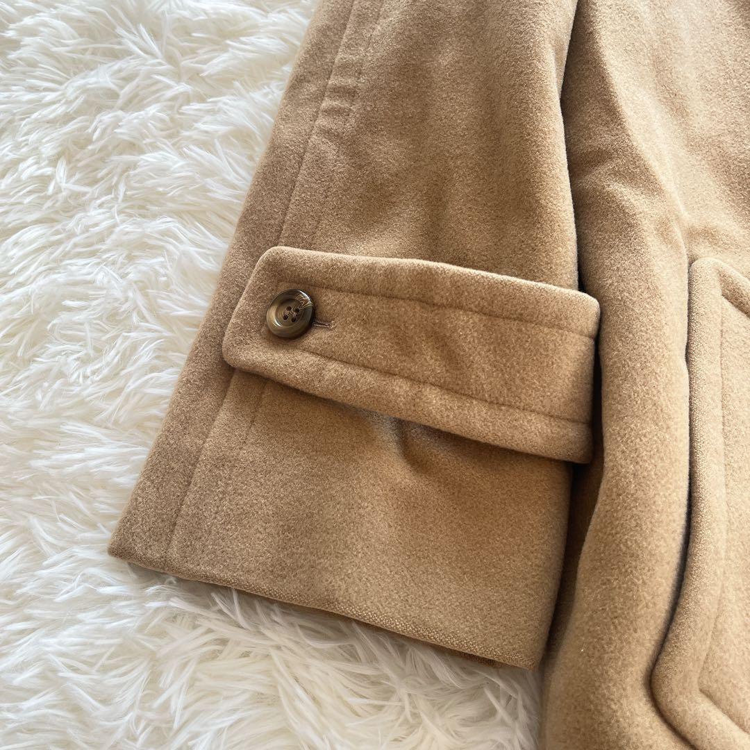 美品　バーバリー　カシミヤコート　ダブル　チェスターコート　キャメル