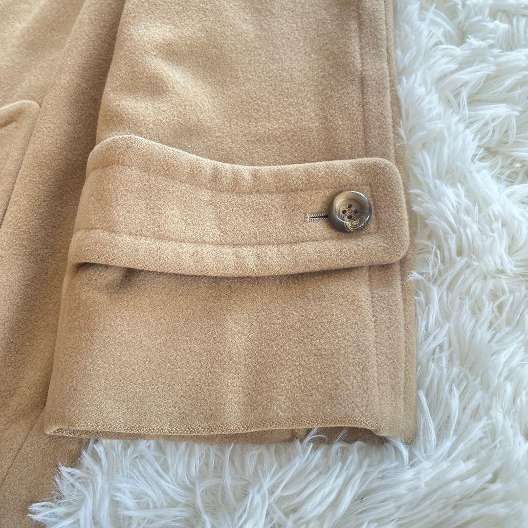 美品　バーバリー　カシミヤコート　ダブル　チェスターコート　キャメル