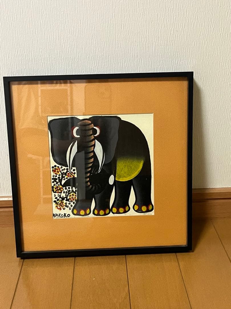 nakoko 絵画　ゾウ