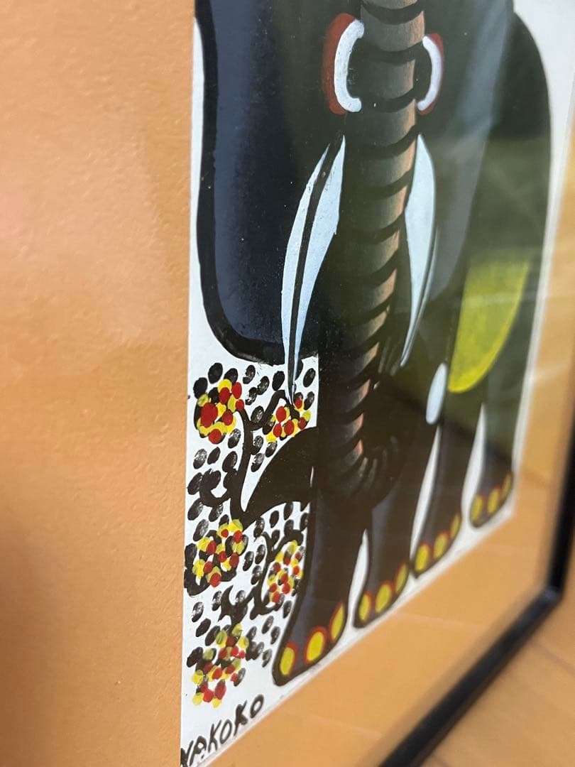 nakoko 絵画　ゾウ