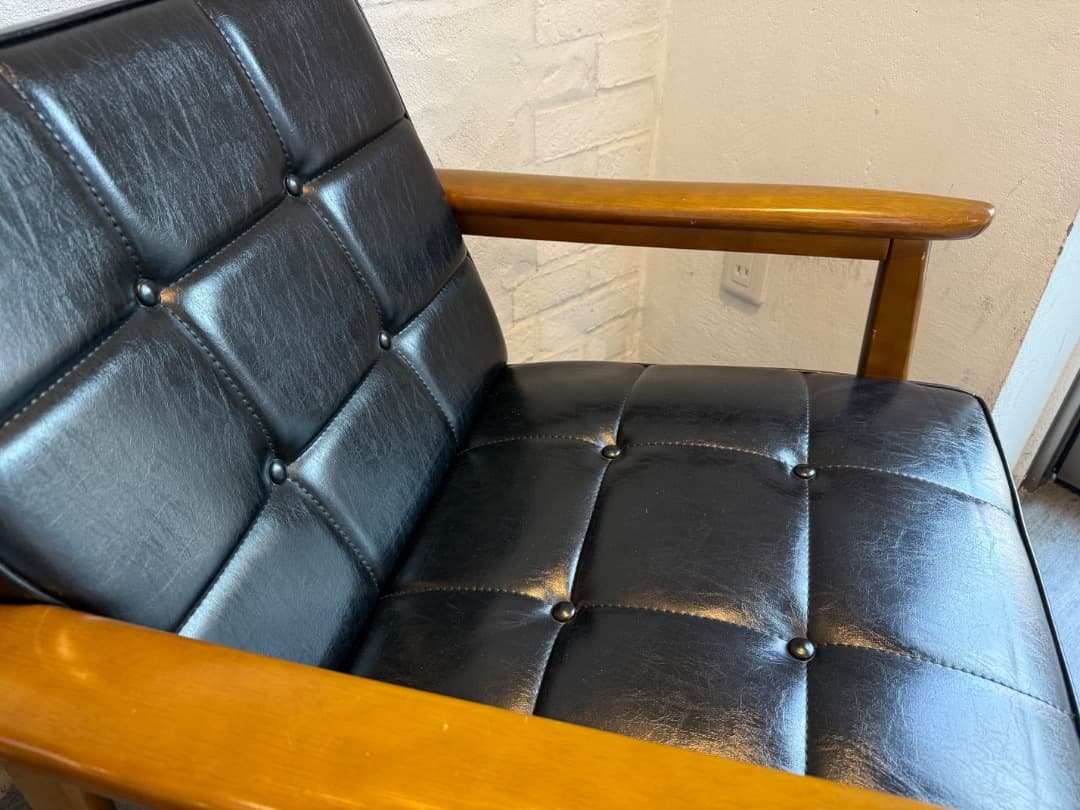 カリモク60 Kチェア 1シーター (ブラック)・2脚セット