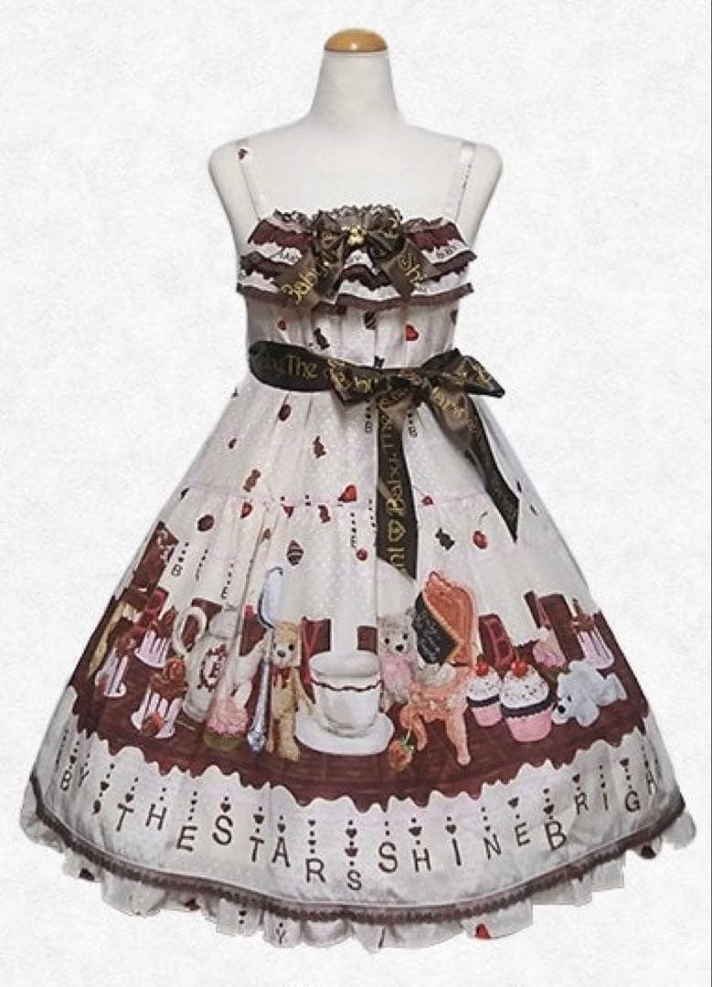 Fondant Chocolat Nounours Collection柄JSK
